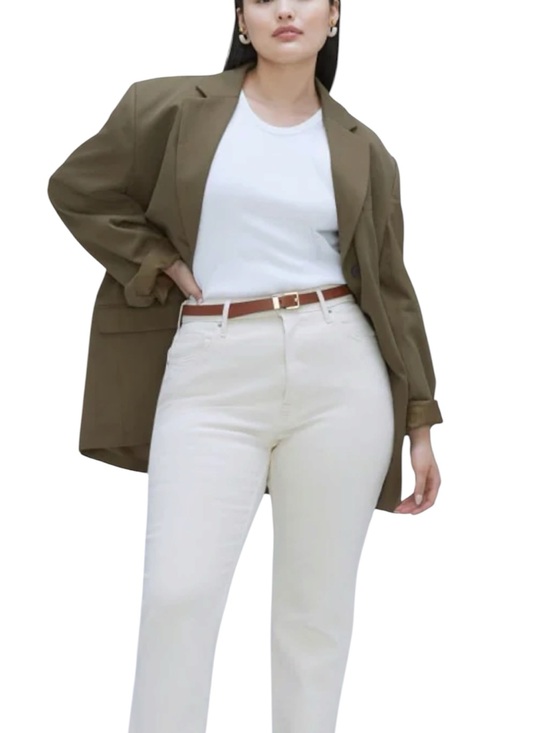 Everlane Denim - Everlane The Curvy Cheeky Jean in white